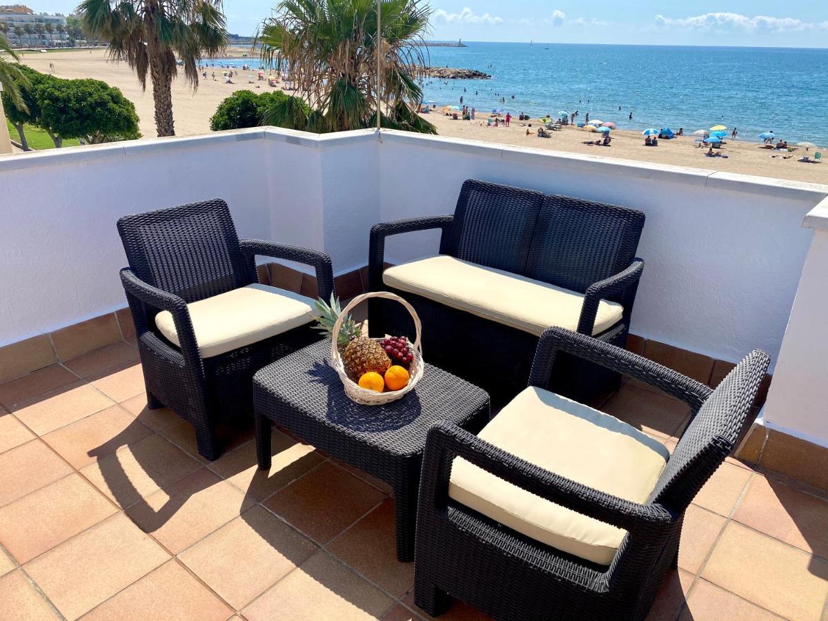 Casa cómoda delante de la playa con vista al mar Cambrils Exterior foto